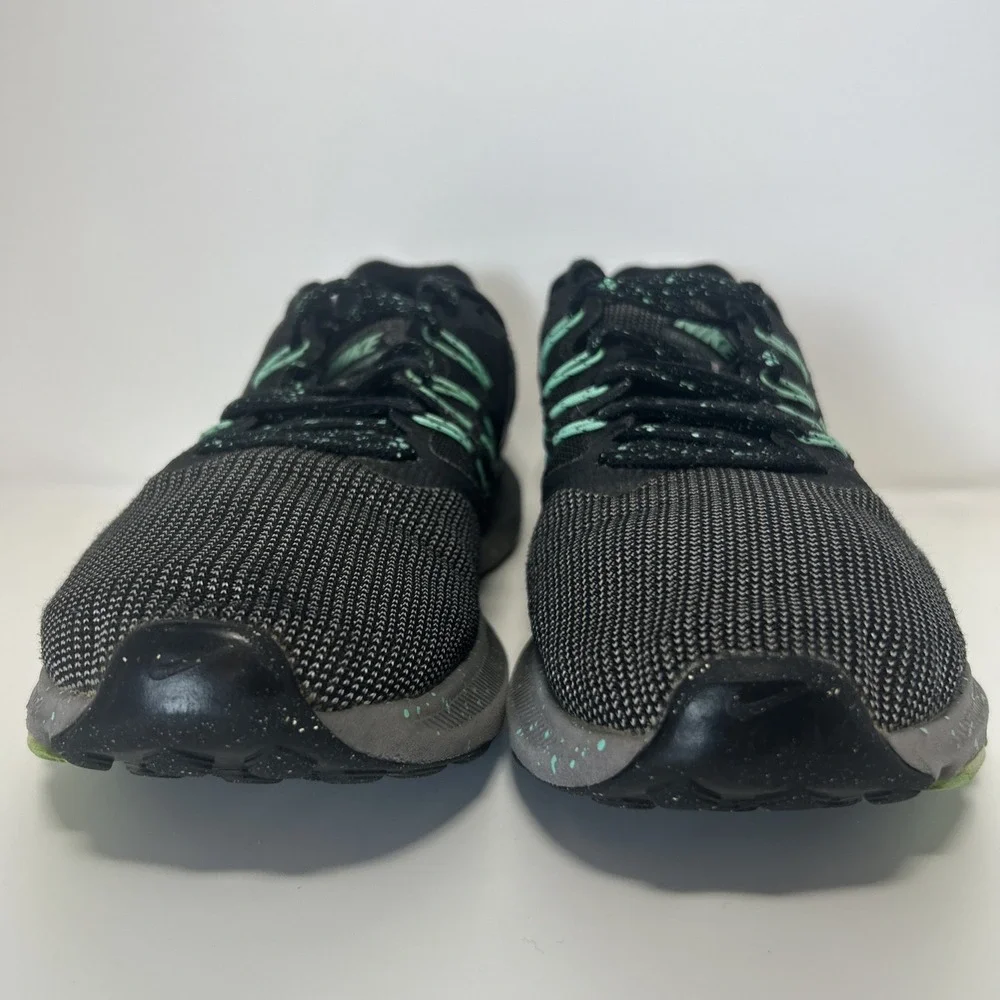 Nike Run Swift Running Shoes Womens SZ 9 Gray Black Green‎ AR1904-001